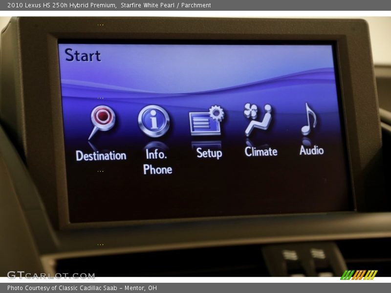 Starfire White Pearl / Parchment 2010 Lexus HS 250h Hybrid Premium