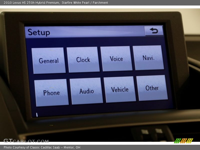 Starfire White Pearl / Parchment 2010 Lexus HS 250h Hybrid Premium