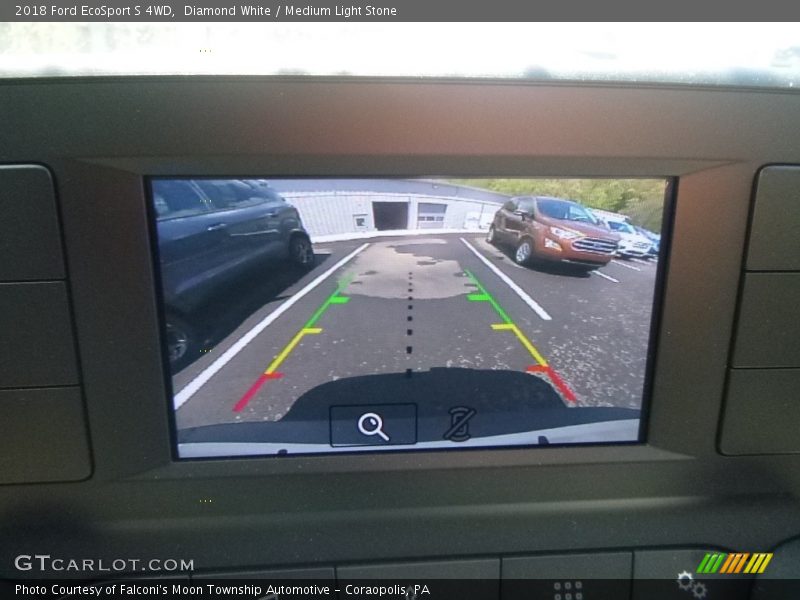 Diamond White / Medium Light Stone 2018 Ford EcoSport S 4WD