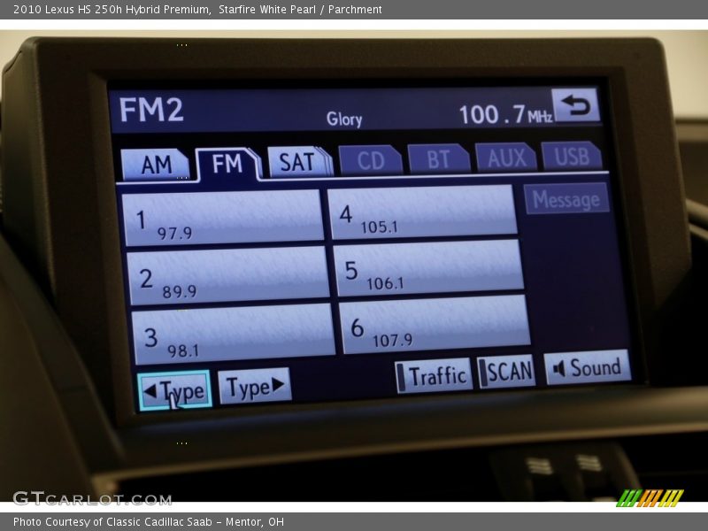Starfire White Pearl / Parchment 2010 Lexus HS 250h Hybrid Premium