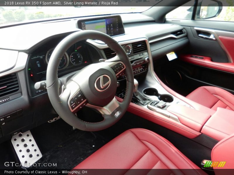  2018 RX 350 F Sport AWD Rioja Red Interior