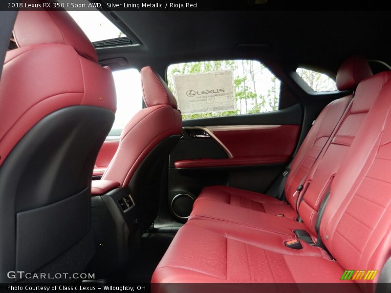 Rear Seat of 2018 RX 350 F Sport AWD