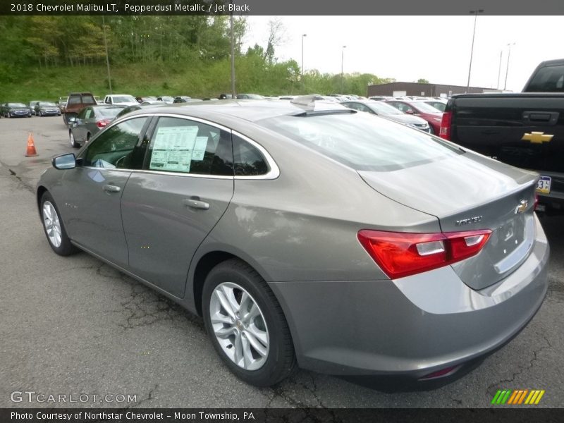 Pepperdust Metallic / Jet Black 2018 Chevrolet Malibu LT