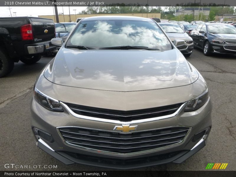 Pepperdust Metallic / Jet Black 2018 Chevrolet Malibu LT
