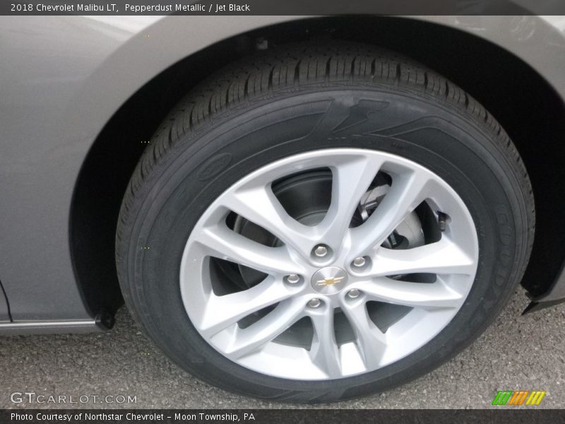 Pepperdust Metallic / Jet Black 2018 Chevrolet Malibu LT