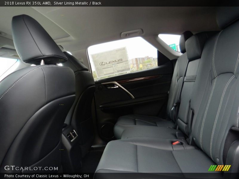 Silver Lining Metallic / Black 2018 Lexus RX 350L AWD