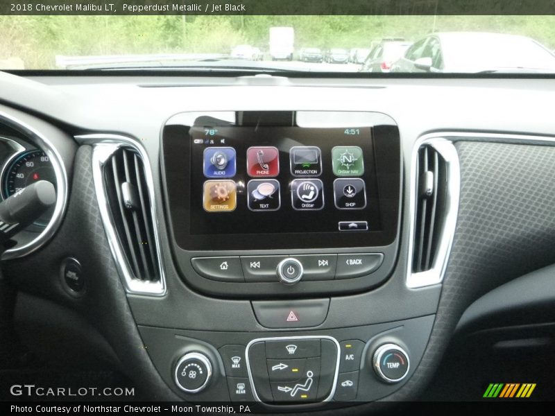 Pepperdust Metallic / Jet Black 2018 Chevrolet Malibu LT