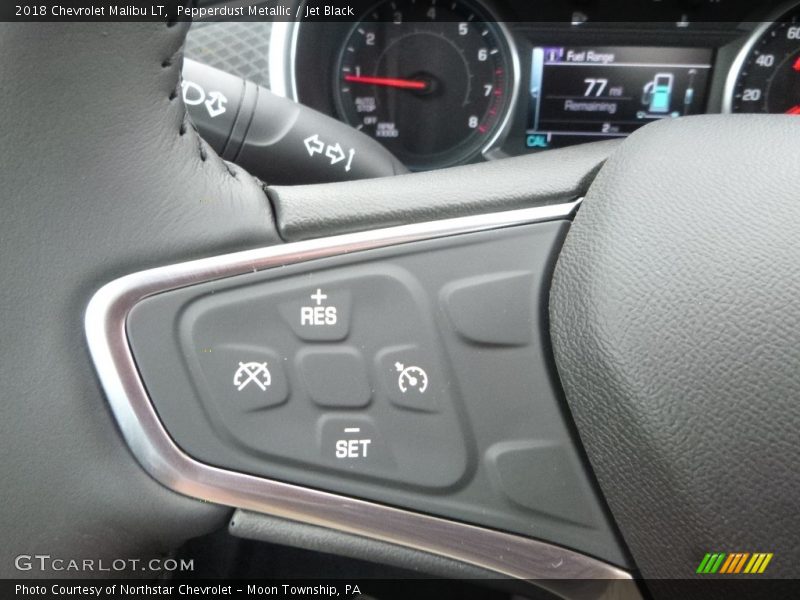 Pepperdust Metallic / Jet Black 2018 Chevrolet Malibu LT