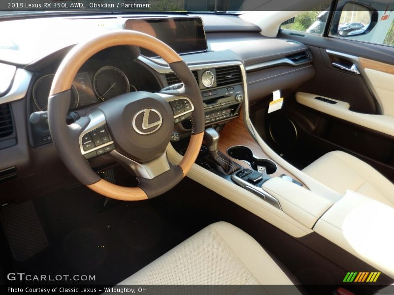 Obsidian / Parchment 2018 Lexus RX 350L AWD
