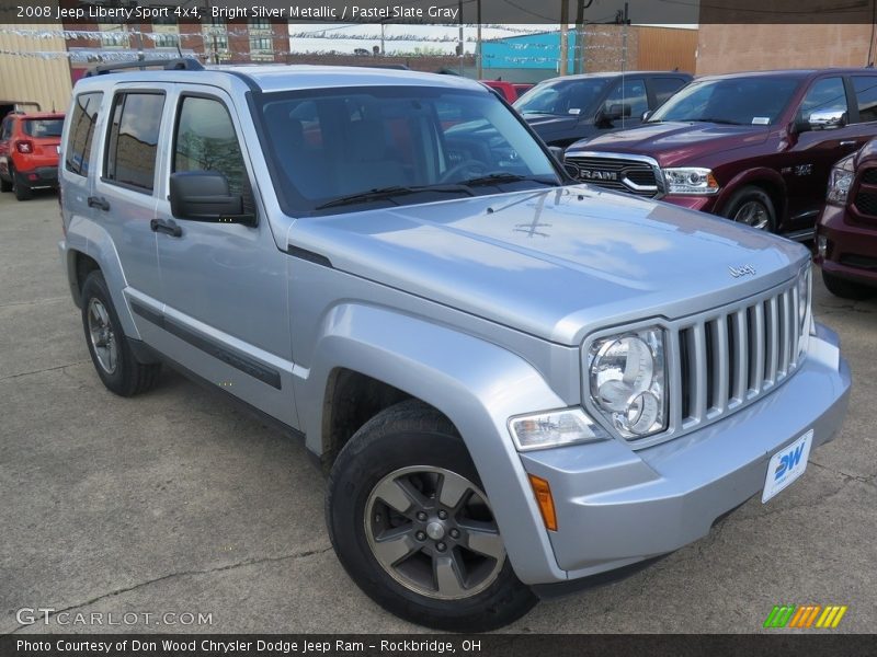 Bright Silver Metallic / Pastel Slate Gray 2008 Jeep Liberty Sport 4x4