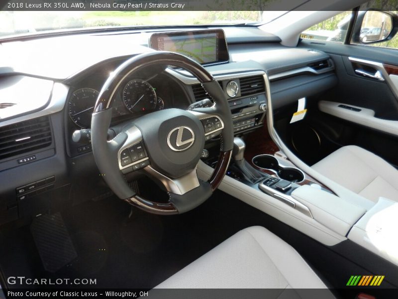 Nebula Gray Pearl / Stratus Gray 2018 Lexus RX 350L AWD