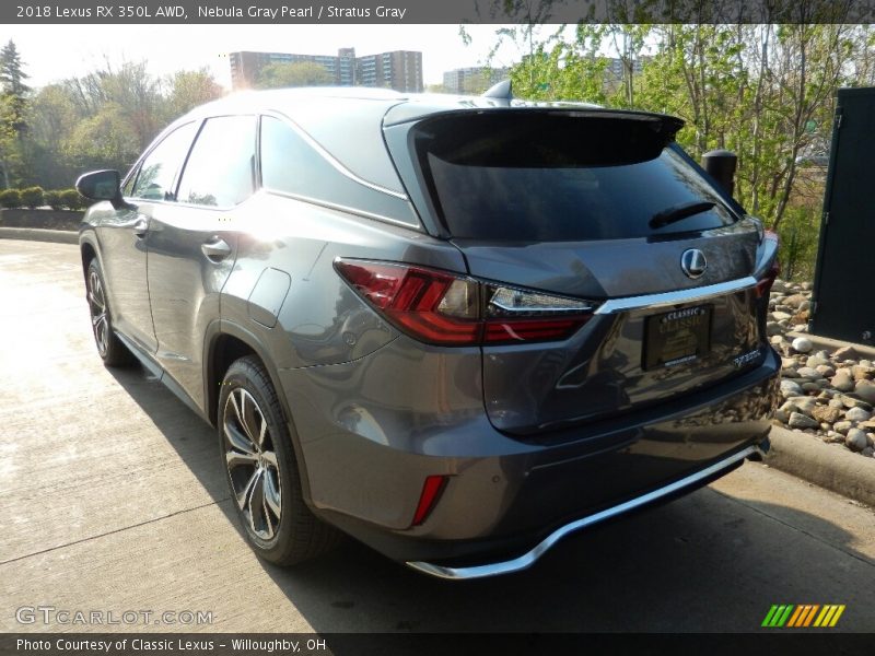 Nebula Gray Pearl / Stratus Gray 2018 Lexus RX 350L AWD