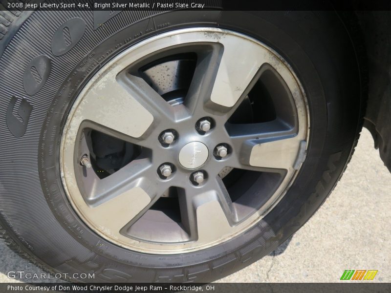 Bright Silver Metallic / Pastel Slate Gray 2008 Jeep Liberty Sport 4x4
