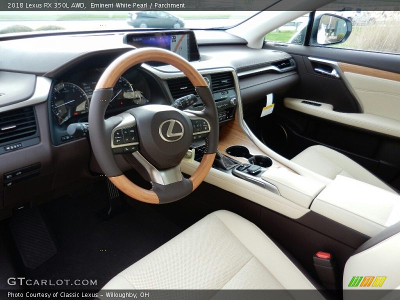 Eminent White Pearl / Parchment 2018 Lexus RX 350L AWD