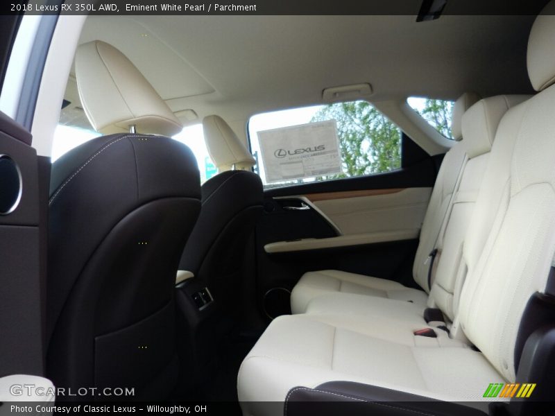 Rear Seat of 2018 RX 350L AWD
