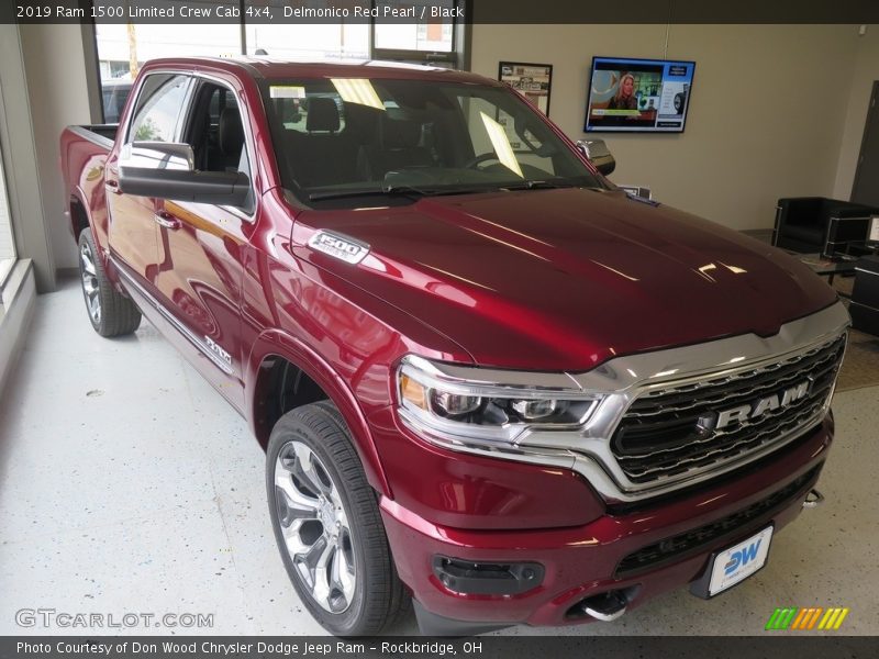 Delmonico Red Pearl / Black 2019 Ram 1500 Limited Crew Cab 4x4