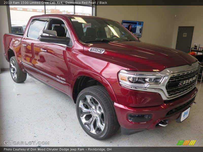 Delmonico Red Pearl / Black 2019 Ram 1500 Limited Crew Cab 4x4