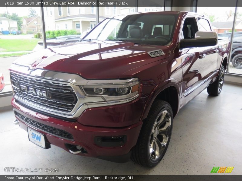 Delmonico Red Pearl / Black 2019 Ram 1500 Limited Crew Cab 4x4