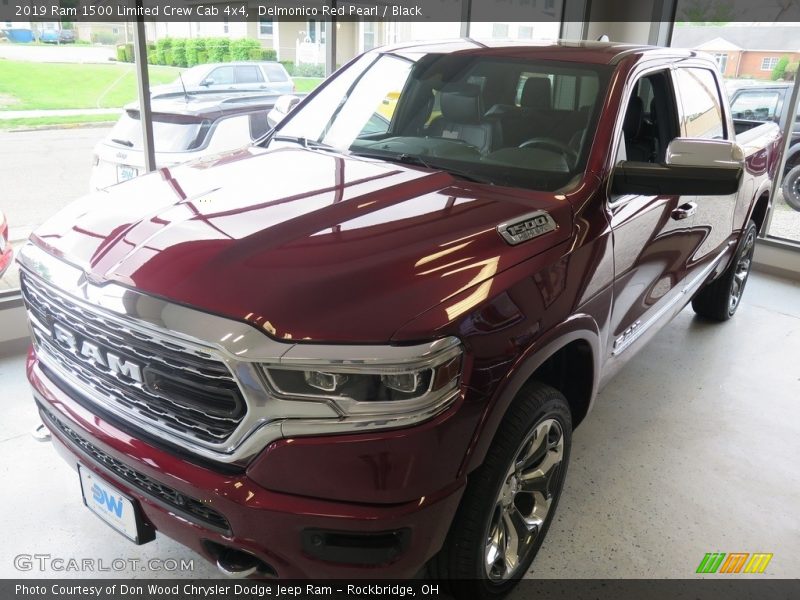 Delmonico Red Pearl / Black 2019 Ram 1500 Limited Crew Cab 4x4