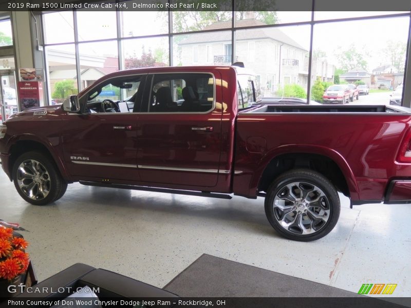 Delmonico Red Pearl / Black 2019 Ram 1500 Limited Crew Cab 4x4