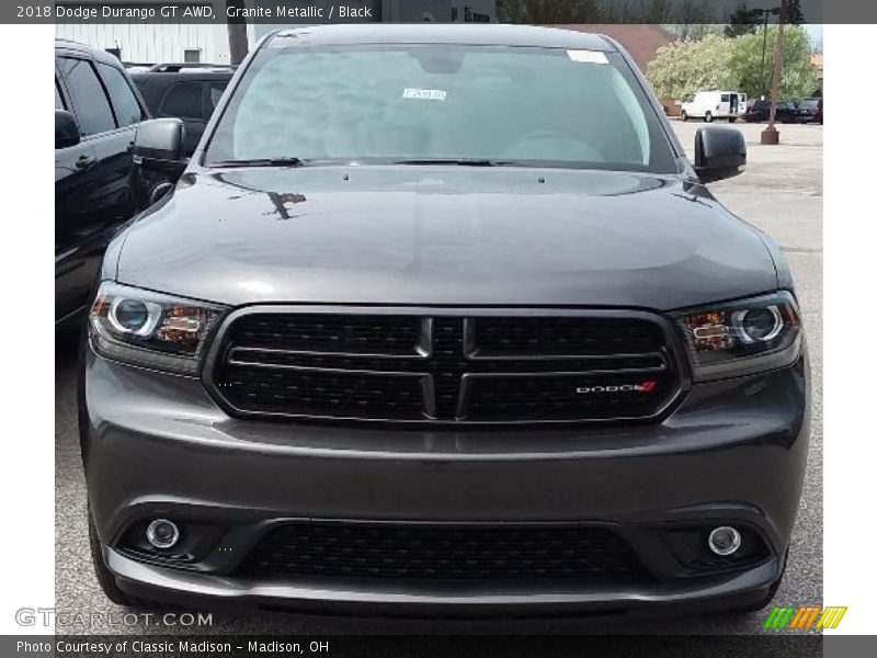 Granite Metallic / Black 2018 Dodge Durango GT AWD