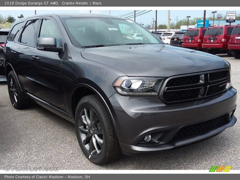 Granite Metallic / Black 2018 Dodge Durango GT AWD
