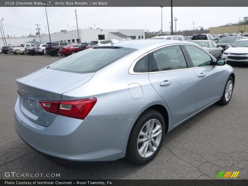 Arctic Blue Metallic / Jet Black 2018 Chevrolet Malibu LT