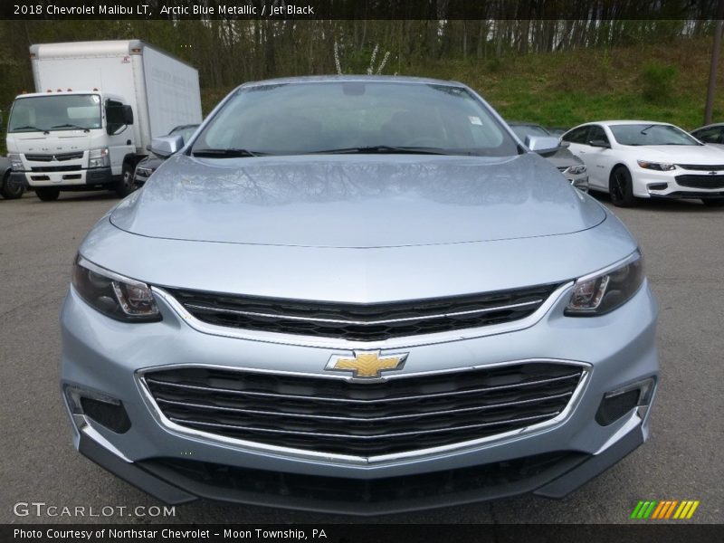 Arctic Blue Metallic / Jet Black 2018 Chevrolet Malibu LT