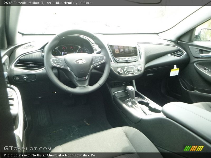 Arctic Blue Metallic / Jet Black 2018 Chevrolet Malibu LT