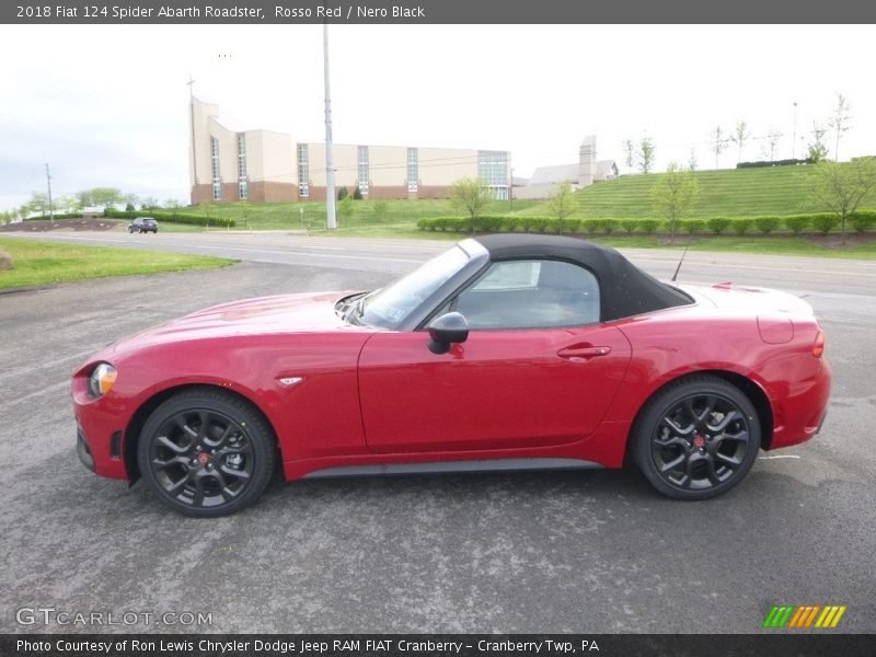 Rosso Red / Nero Black 2018 Fiat 124 Spider Abarth Roadster