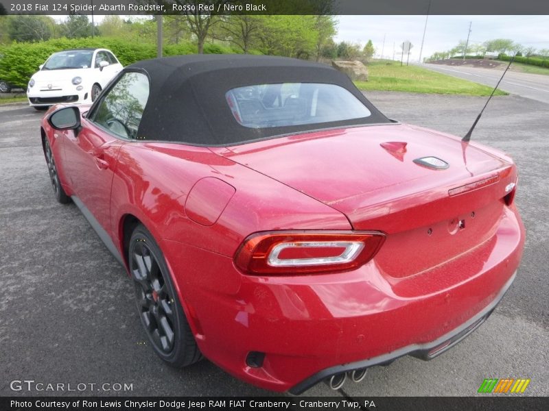 Rosso Red / Nero Black 2018 Fiat 124 Spider Abarth Roadster