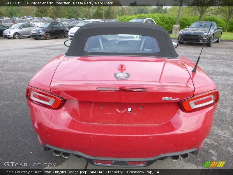 Rosso Red / Nero Black 2018 Fiat 124 Spider Abarth Roadster