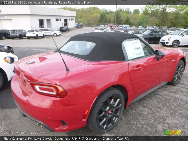 Rosso Red / Nero Black 2018 Fiat 124 Spider Abarth Roadster