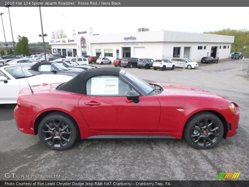 Rosso Red / Nero Black 2018 Fiat 124 Spider Abarth Roadster