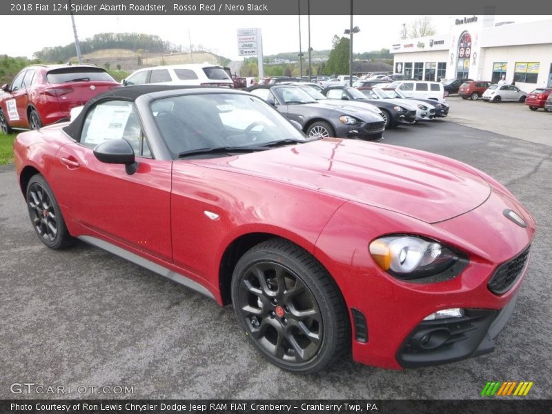Rosso Red / Nero Black 2018 Fiat 124 Spider Abarth Roadster