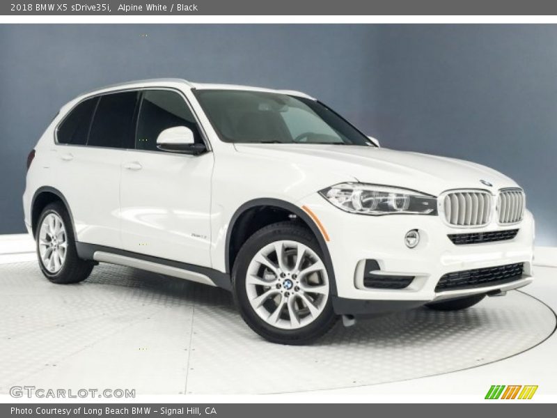 Alpine White / Black 2018 BMW X5 sDrive35i