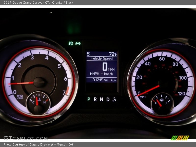 Granite / Black 2017 Dodge Grand Caravan GT