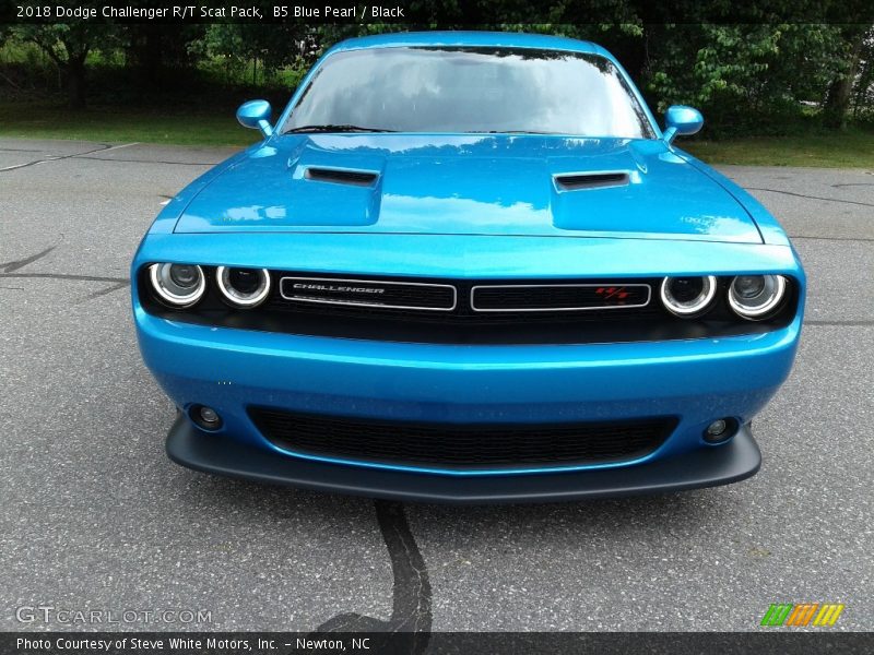 B5 Blue Pearl / Black 2018 Dodge Challenger R/T Scat Pack