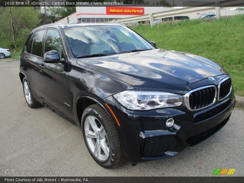 Carbon Black Metallic / Ivory White/Black 2018 BMW X5 xDrive35i