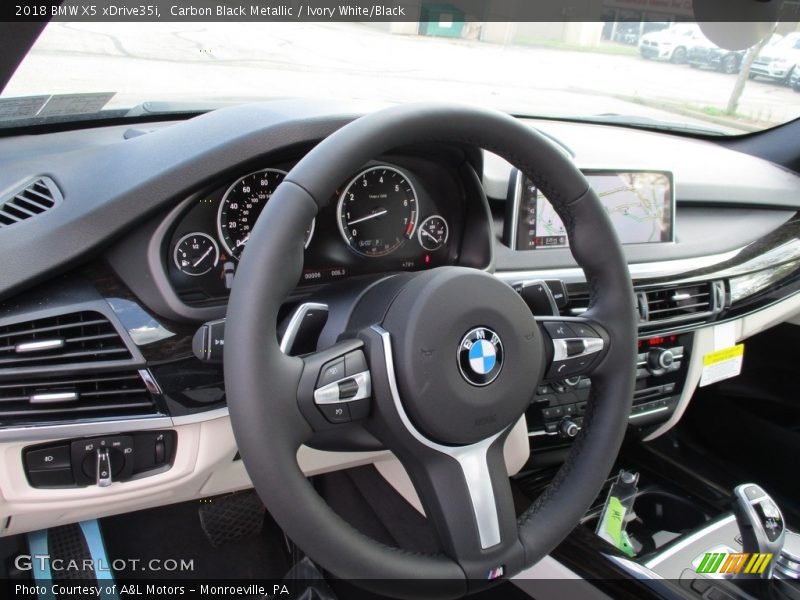 Carbon Black Metallic / Ivory White/Black 2018 BMW X5 xDrive35i