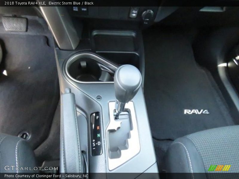 Electric Storm Blue / Black 2018 Toyota RAV4 XLE