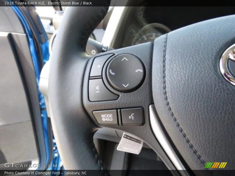 Electric Storm Blue / Black 2018 Toyota RAV4 XLE