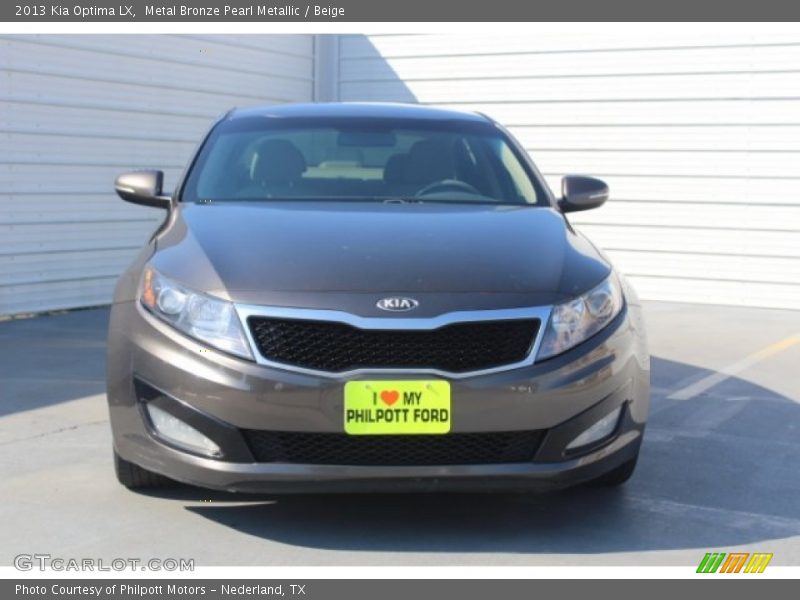 Metal Bronze Pearl Metallic / Beige 2013 Kia Optima LX