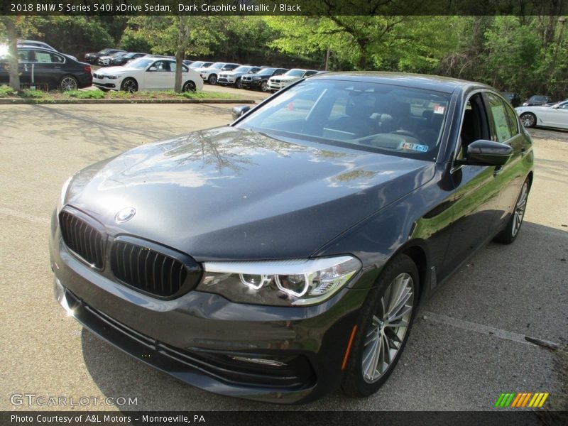 Dark Graphite Metallic / Black 2018 BMW 5 Series 540i xDrive Sedan