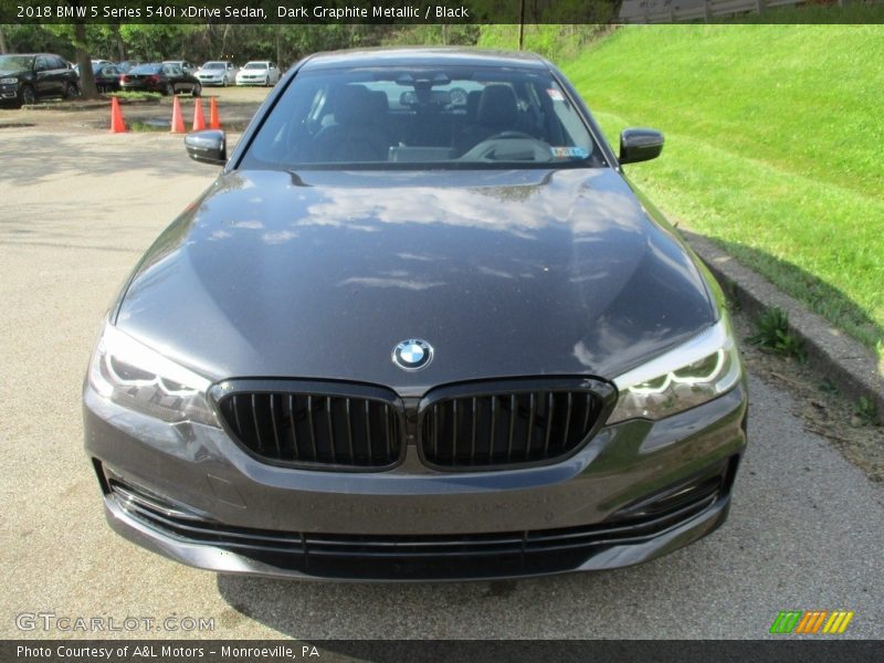 Dark Graphite Metallic / Black 2018 BMW 5 Series 540i xDrive Sedan