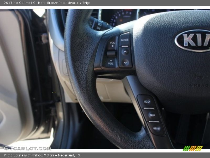 Metal Bronze Pearl Metallic / Beige 2013 Kia Optima LX