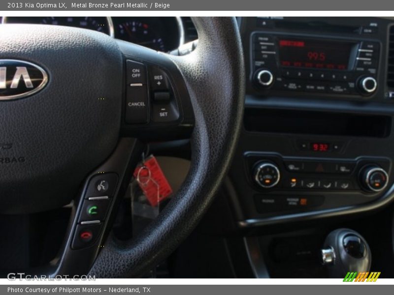 Metal Bronze Pearl Metallic / Beige 2013 Kia Optima LX
