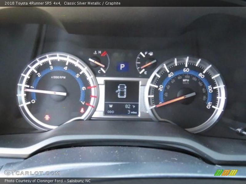 Classic Silver Metallic / Graphite 2018 Toyota 4Runner SR5 4x4