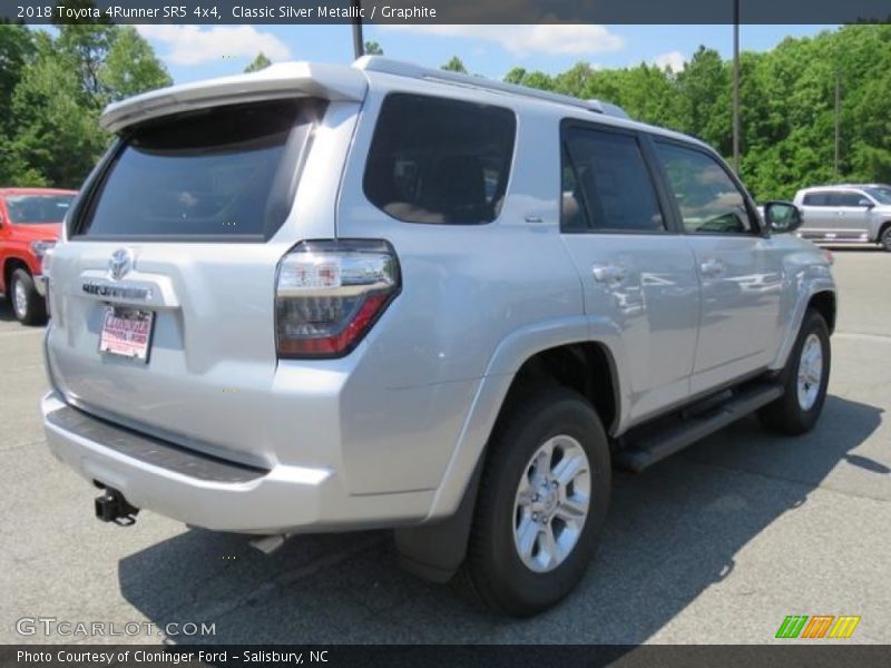 Classic Silver Metallic / Graphite 2018 Toyota 4Runner SR5 4x4