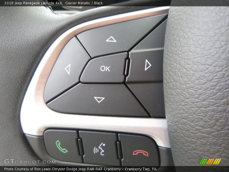 Glacier Metallic / Black 2018 Jeep Renegade Latitude 4x4